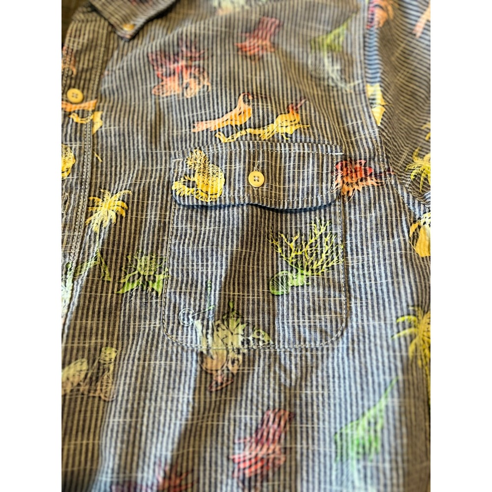 Tommy Bahama‎ Mens Short Sleeve Button Down Shirt Beach Print  Casual - Picture 4 of 13